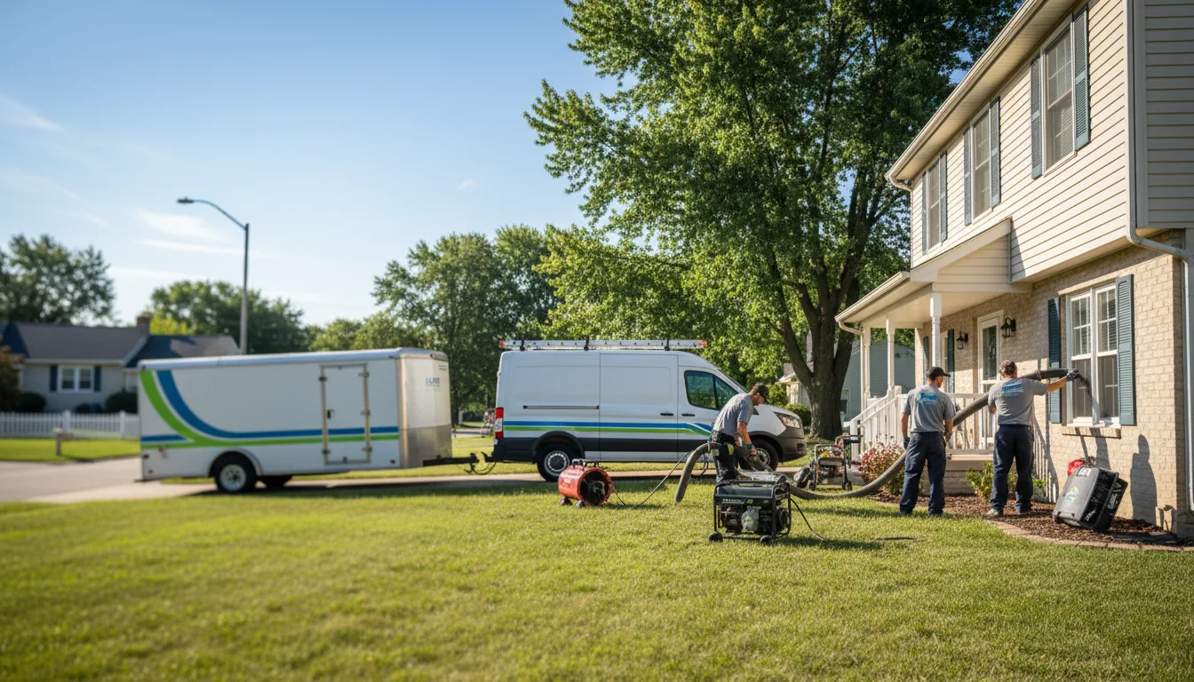 Flooded Basement Restoration And Cleanup With Repair in Galva, IL near me